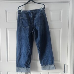 Universal Threads Dark Blue Ankle Jeans With Cuffs